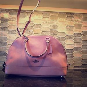 Pink coach cross body